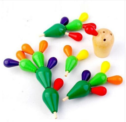 The cactus wooden blocks