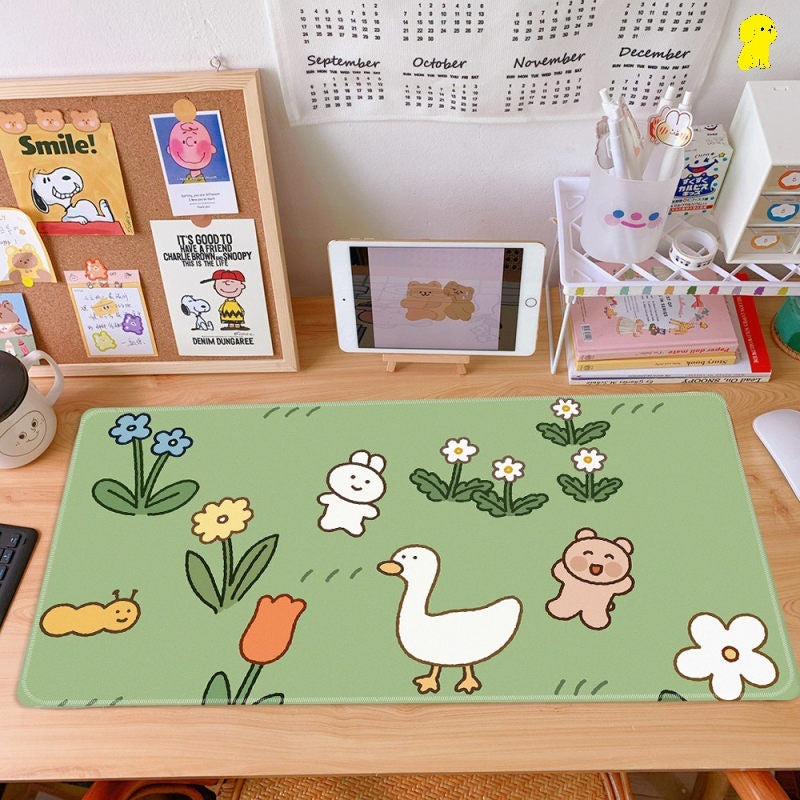 Cherry Mouse Pad Girl Japanese Study Desk Mat Student Desk Mat