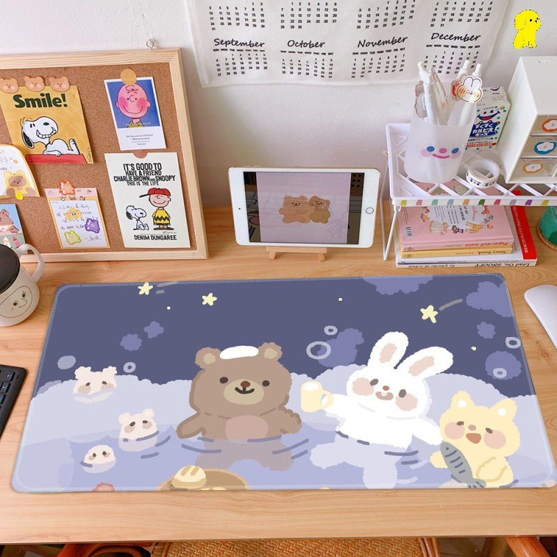 Cherry Mouse Pad Girl Japanese Study Desk Mat Student Desk Mat