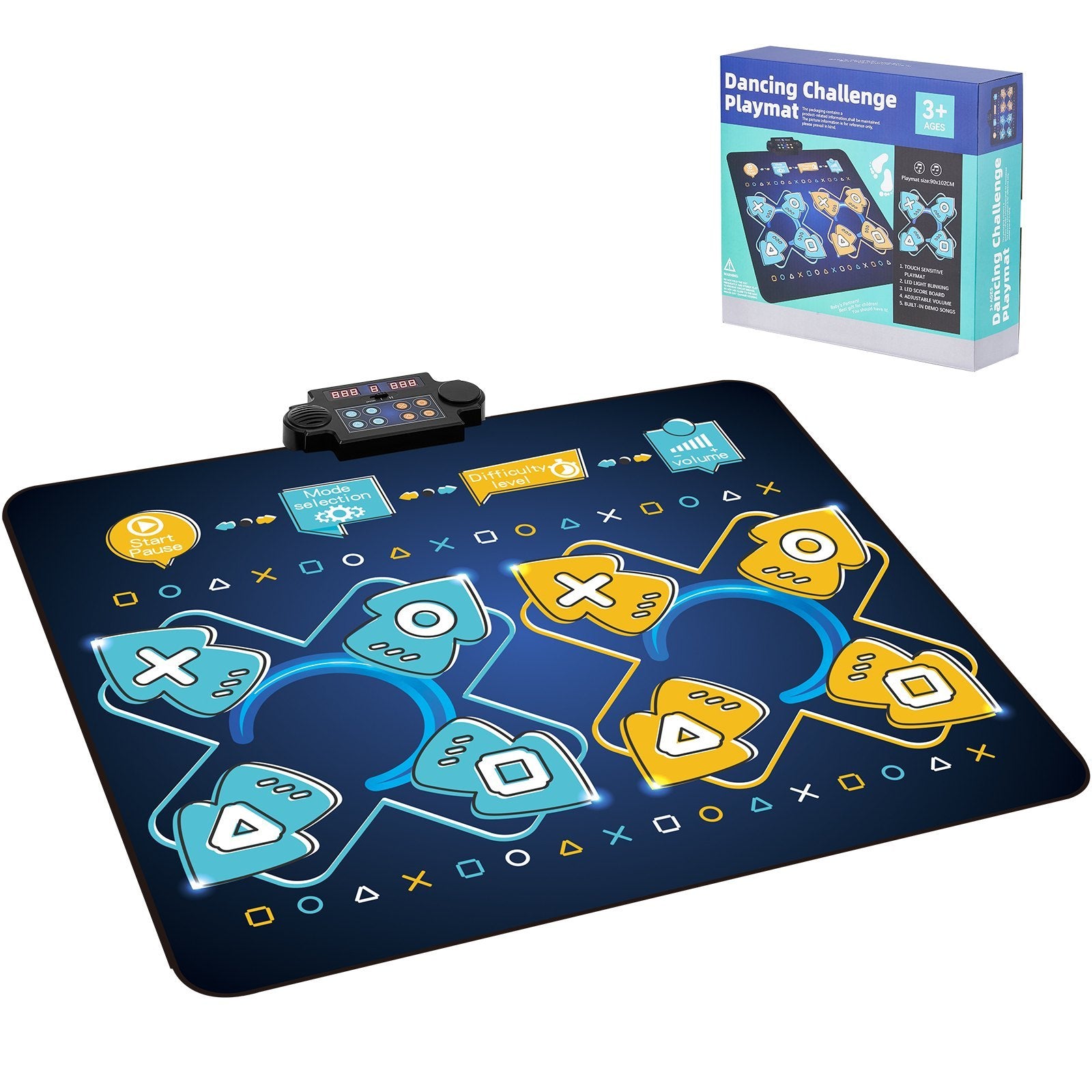 VEVOR Dance Mat For Kids Dance Pad Toys Two Player Gift For 3  Year Old Girls