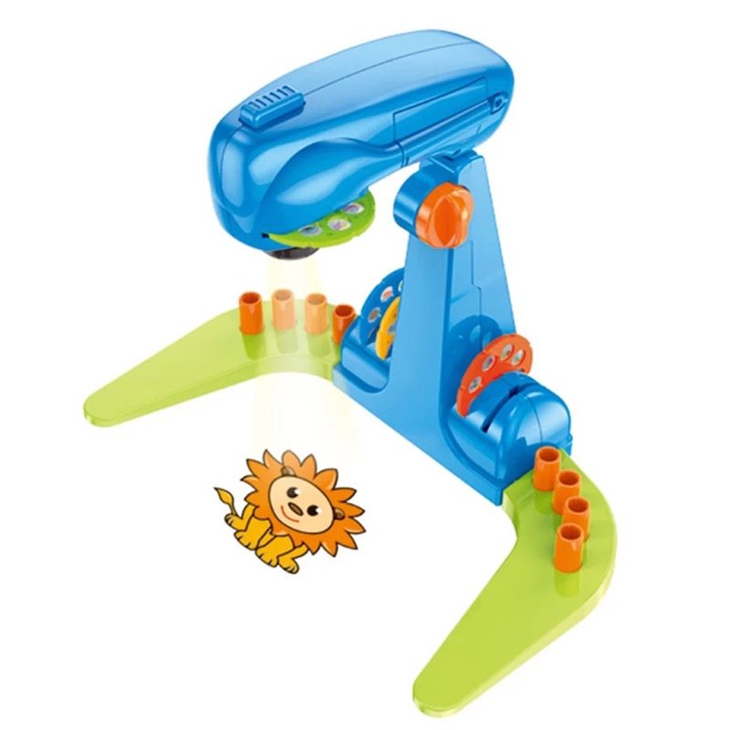 Children's projection table with drawing board