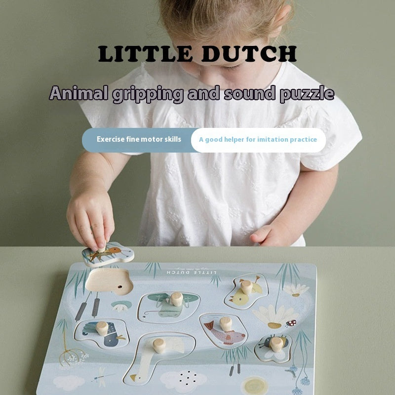 Fashion Toddler Animal Sound Grab Board