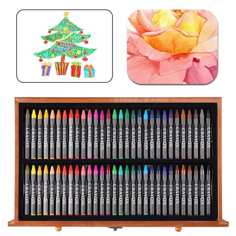 Wooden Box Brush Set Children's Drawing Set
