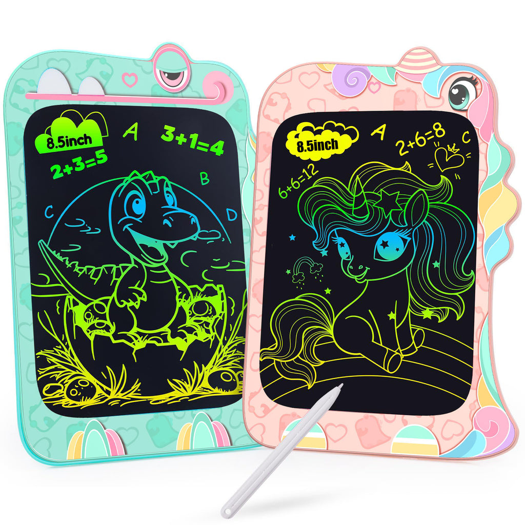 LCD Writing Tablet, Birthday Christmas Kids Unicorn Gifts,8.5 Inch Colorful Toddler Doodle Board Drawing Tablet, Erasable Reusable Electronic Drawing Pads, Educational And Learning Toys For Kids