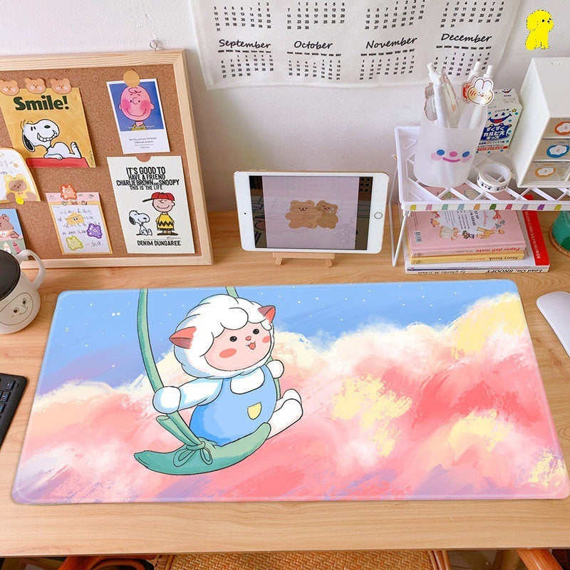 Cherry Mouse Pad Girl Japanese Study Desk Mat Student Desk Mat