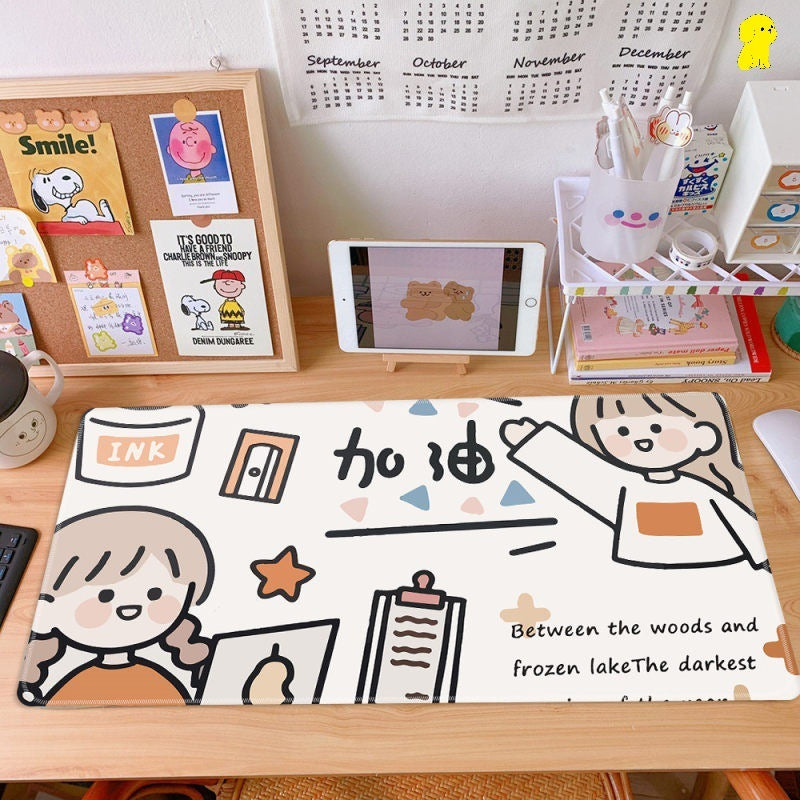Cherry Mouse Pad Girl Japanese Study Desk Mat Student Desk Mat
