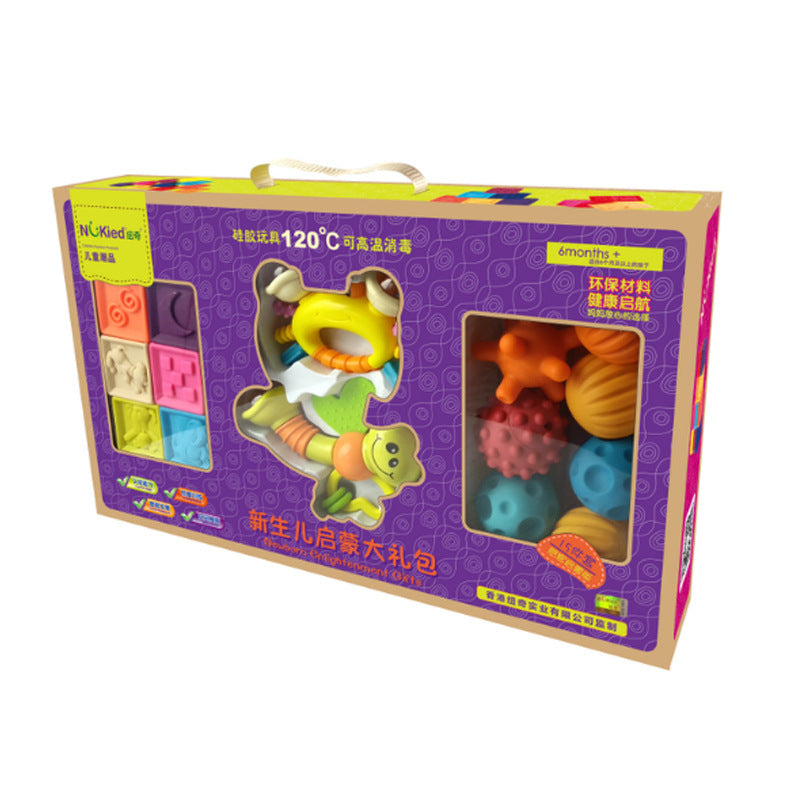 Baby soft embossed building blocks