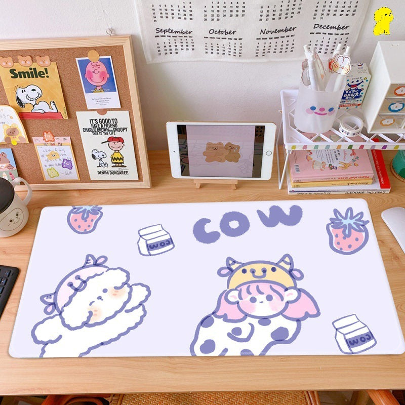 Cherry Mouse Pad Girl Japanese Study Desk Mat Student Desk Mat