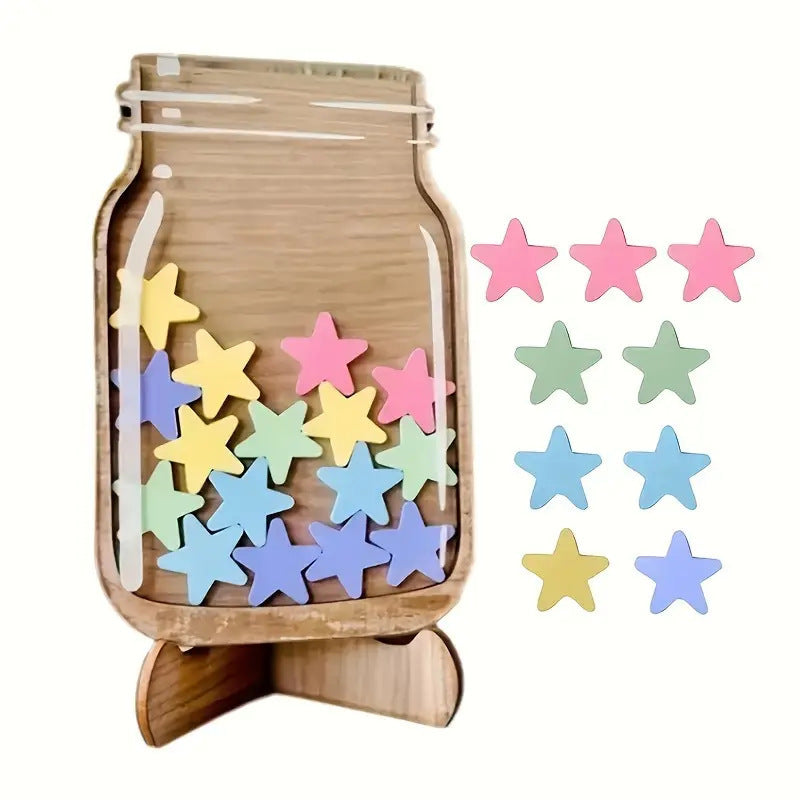 Children's XINGX Reward Cans Points Reward Learning Self-discipline Reward Cans 25 XINGX Wooden Decoration