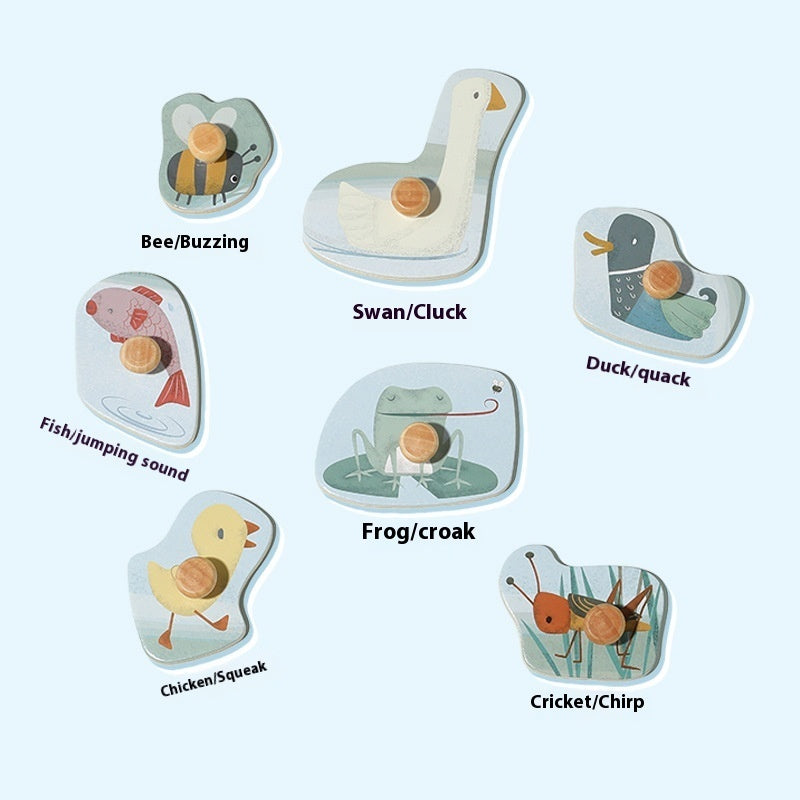 Fashion Toddler Animal Sound Grab Board