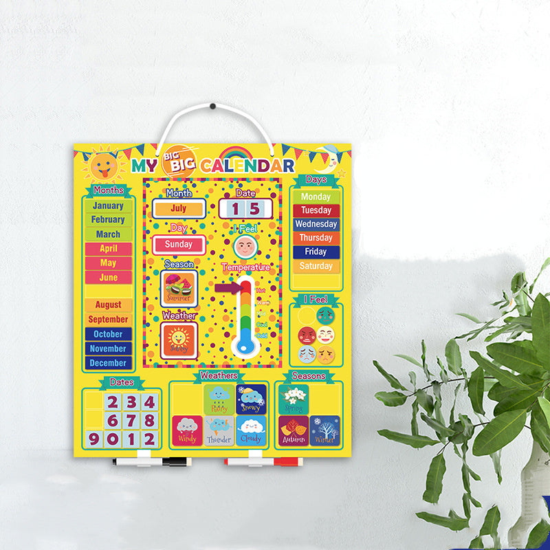Creative English Weather Calendar Magnetic Board