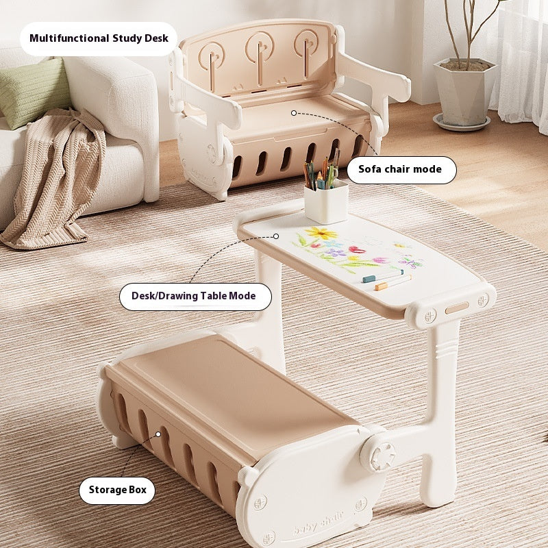 Children's Multifunctional Learning Desk And Chair Set