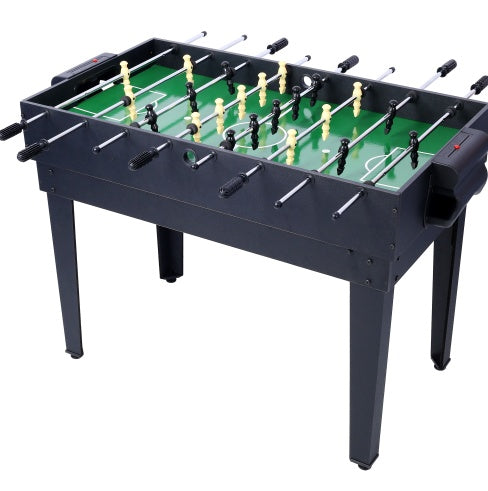 5-in-1 Multi-Game Table - Billiards, Push Hockey  Foosball  Ping Pong, And Basketball Black Blue