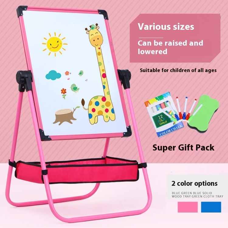 Children's Drawing Board Magnetic Double-face Liftable Blackboard