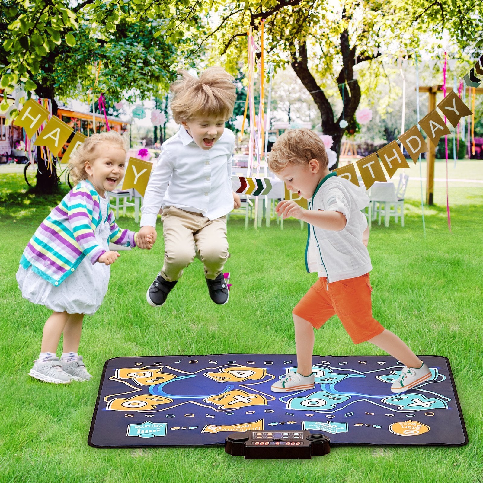 VEVOR Dance Mat For Kids Dance Pad Toys Two Player Gift For 3  Year Old Girls