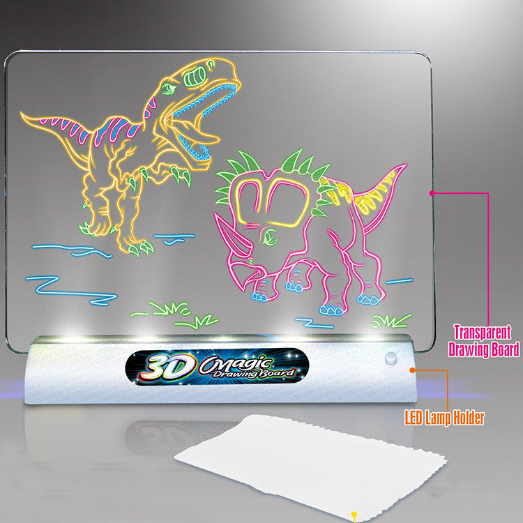 Children's Luminous 3D Drawing Writing Board