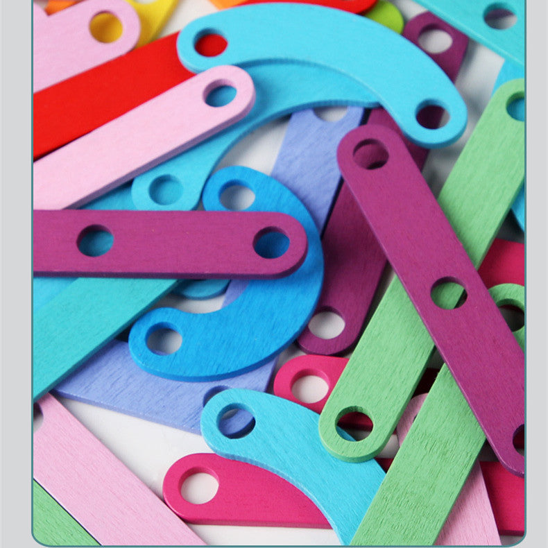 Early Education Wooden Shape Nail Board Puzzle