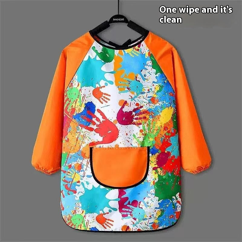 Waterproof Smock Children Art Drawing Apron
