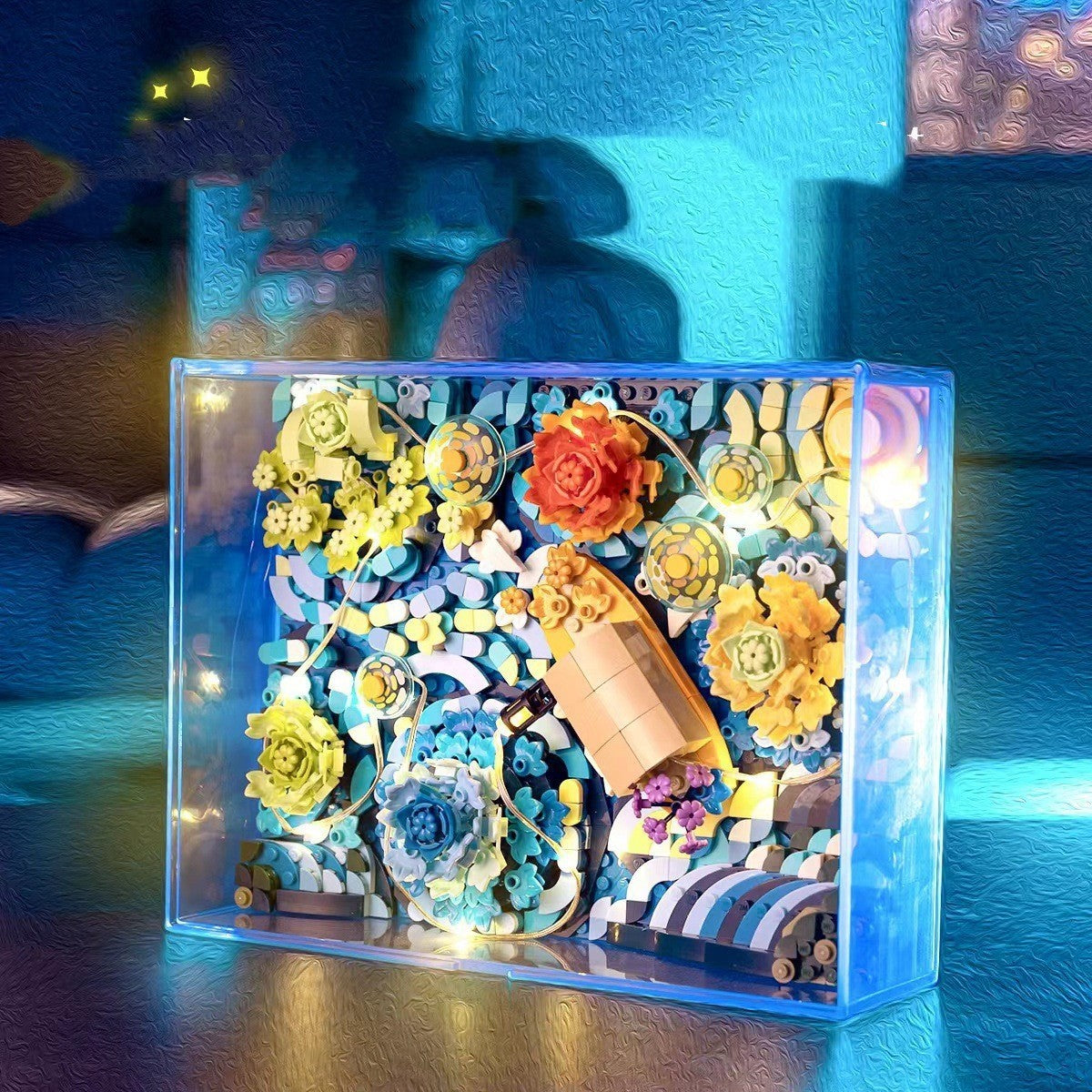 Creative Decoration Children Assembling Building Blocks Toys