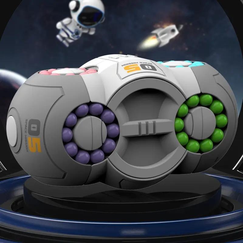 Decompression Toy, Three-dimensional Magic Bean Fingertip Magic Cube Puzzle Toy For Kids Children Student Adult As Birthday Gift Rubik's Cube