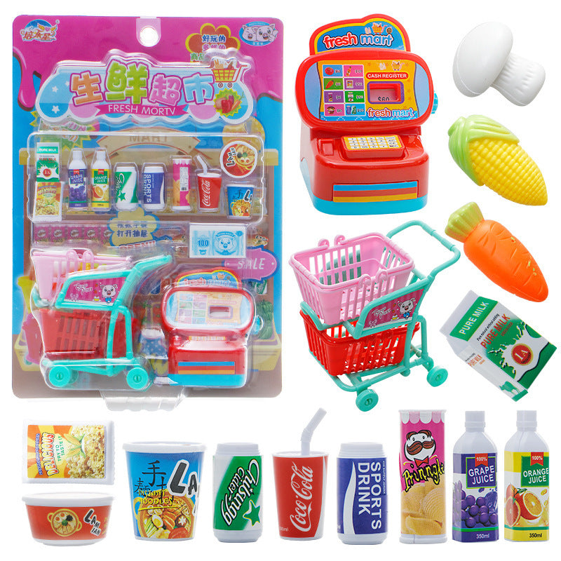 Supermarket puzzle hanging board