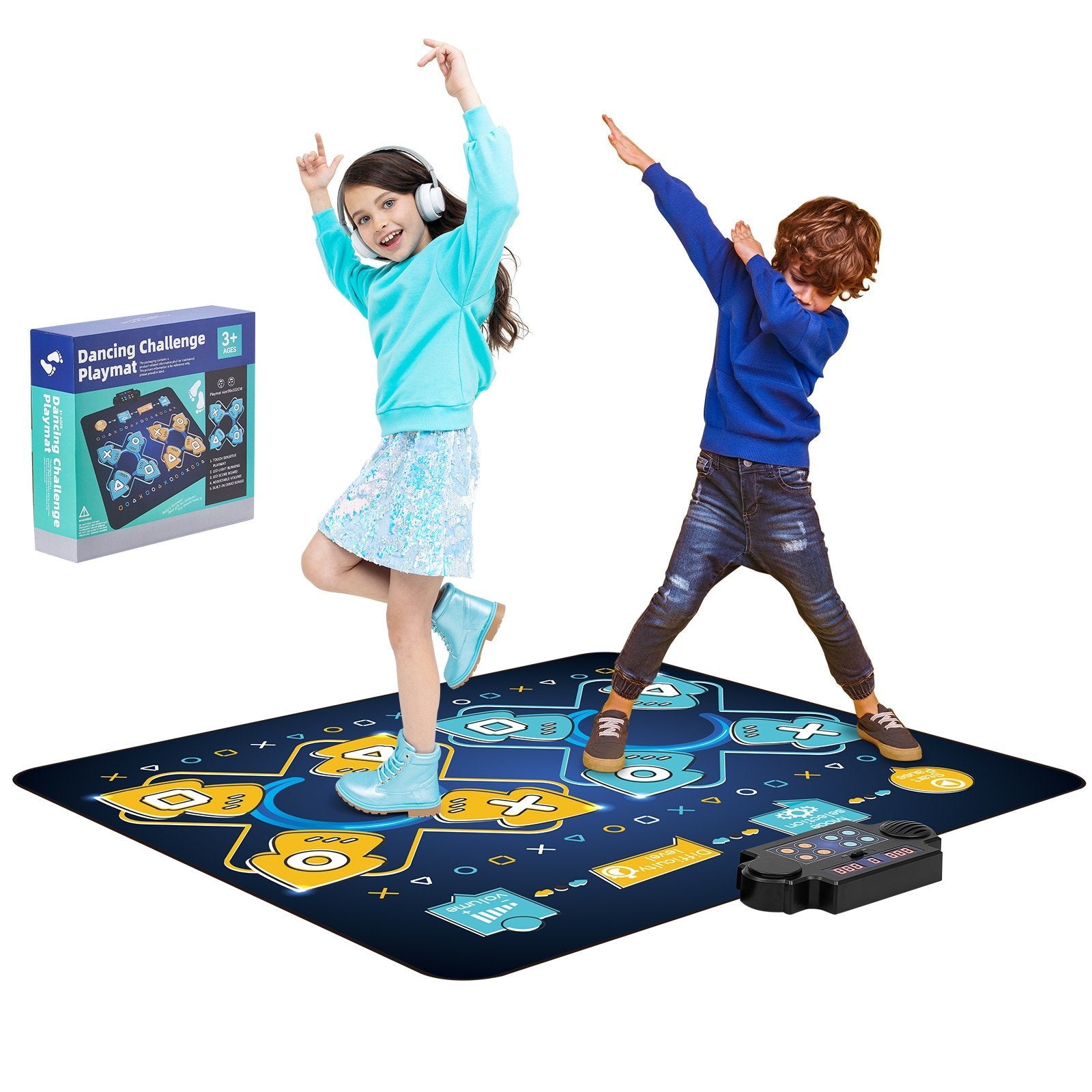VEVOR Dance Mat For Kids Dance Pad Toys Two Player Gift For 3  Year Old Girls