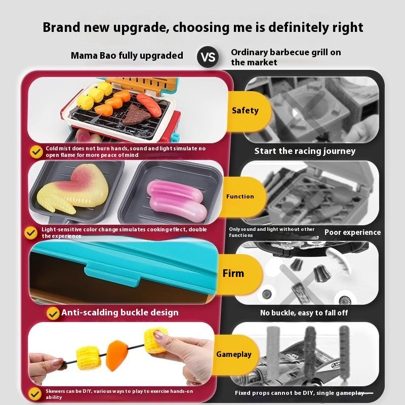 Simulation Mini Small Kitchen Play House Slicer Girls' Cooking Barbecue Toys