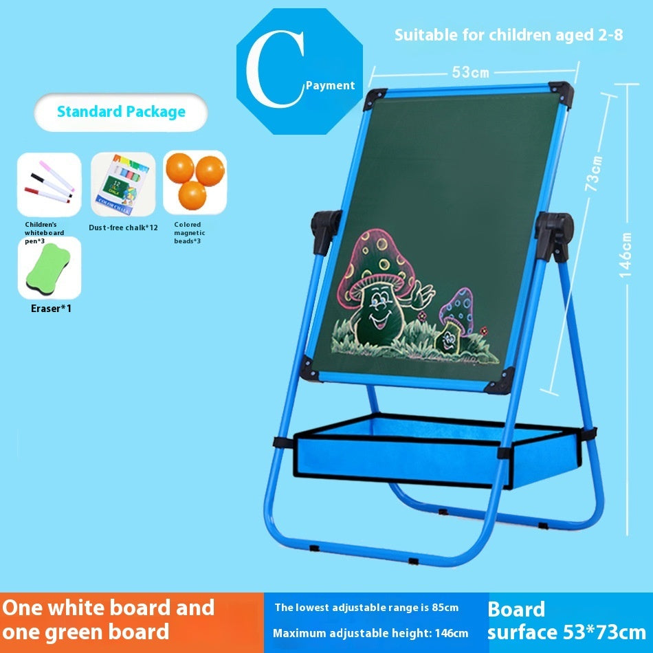 Children's Drawing Board Magnetic Double-face Liftable Blackboard