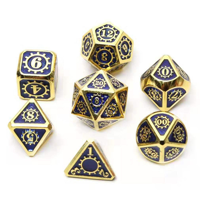 Running Group Board Game Dice Metal Faceted