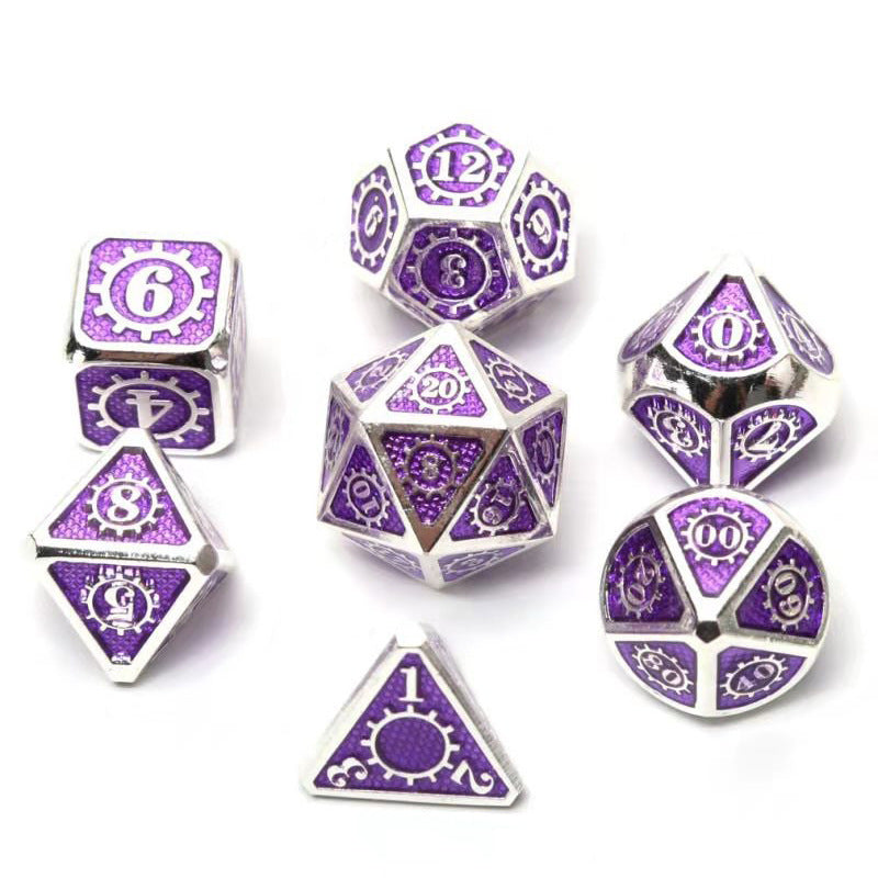 Running Group Board Game Dice Metal Faceted