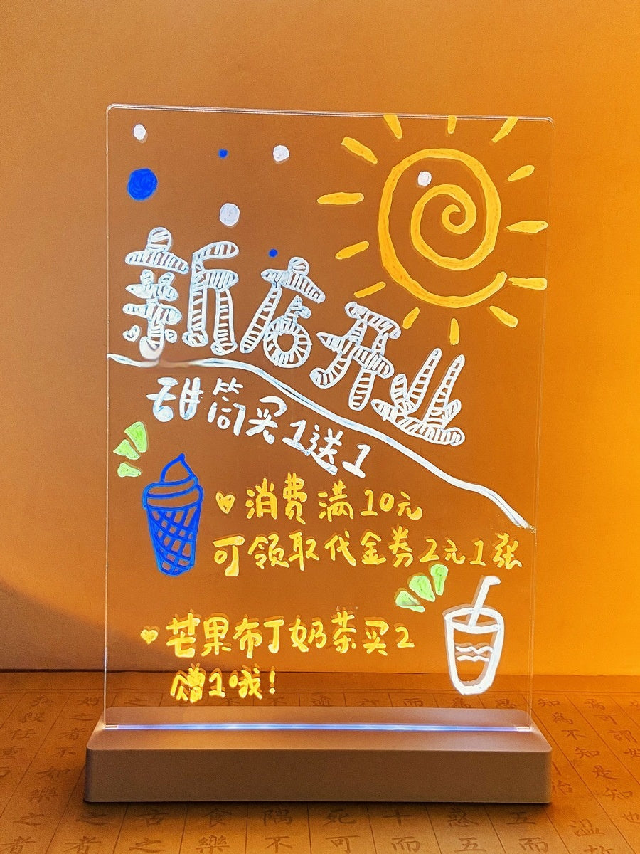 Erasable Anti-flower Drawing Luminous Hanging Fluorescent Screen