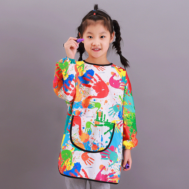 Waterproof Smock Children Art Drawing Apron