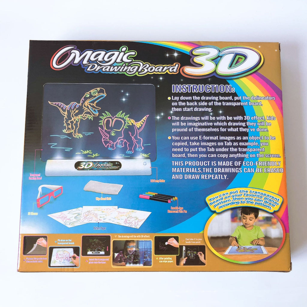 Children's Luminous 3D Drawing Writing Board