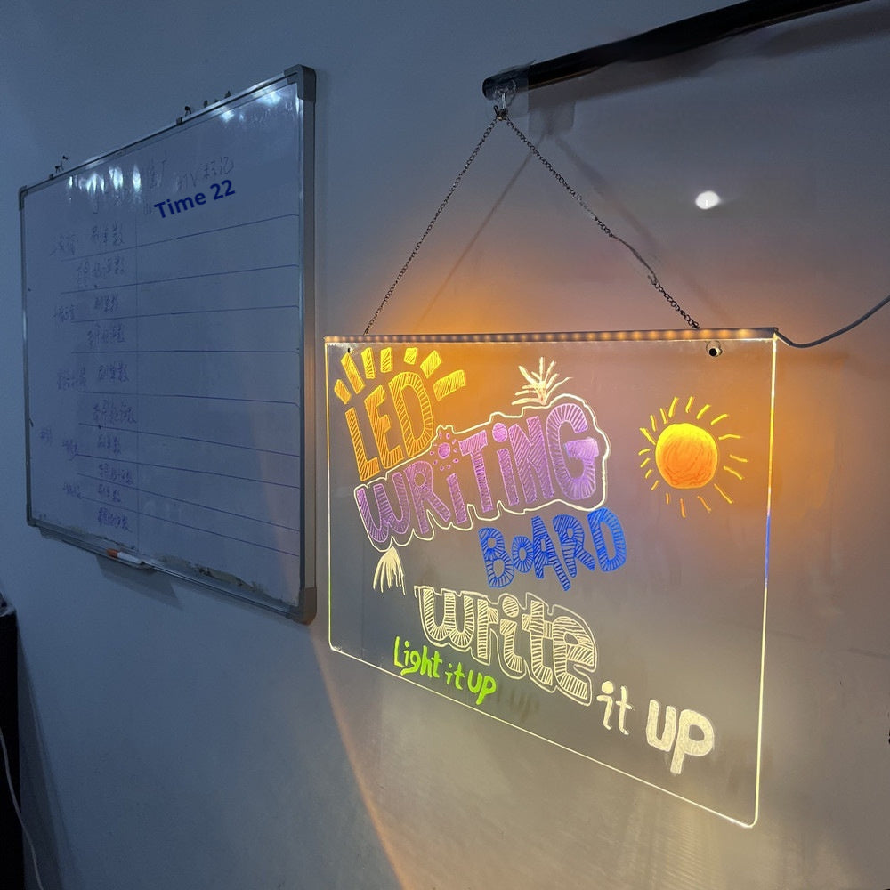 Erasable Anti-flower Drawing Luminous Hanging Fluorescent Screen