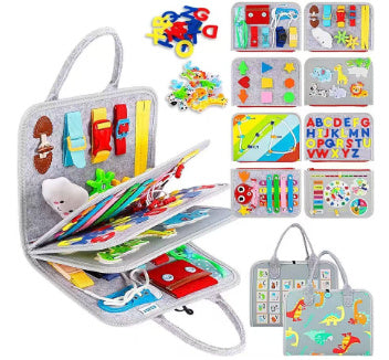 Felt Learning Board Early Childhood Education Toys Dressing Practice Busy Board