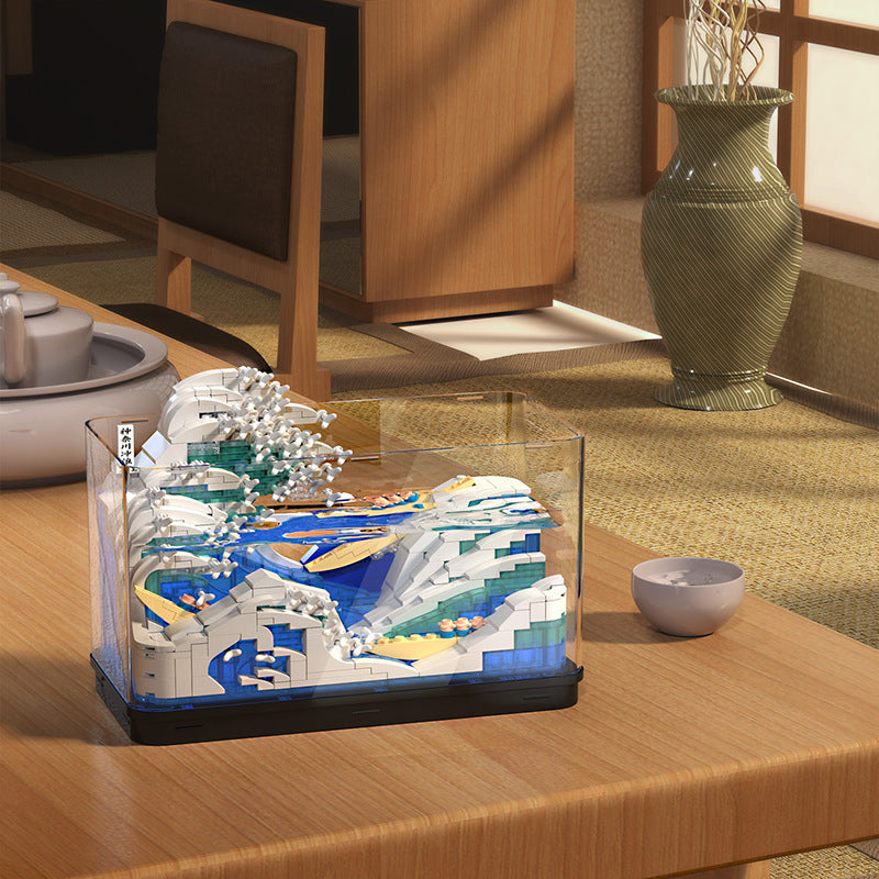 Light Fish Tank Building Blocks Decorative Ornaments