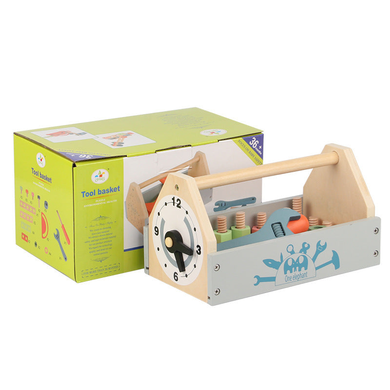 Children's Simulation Repair Toolbox Set Disassembly Nut Assembling Baby Wooden Early Learning Educational Tool