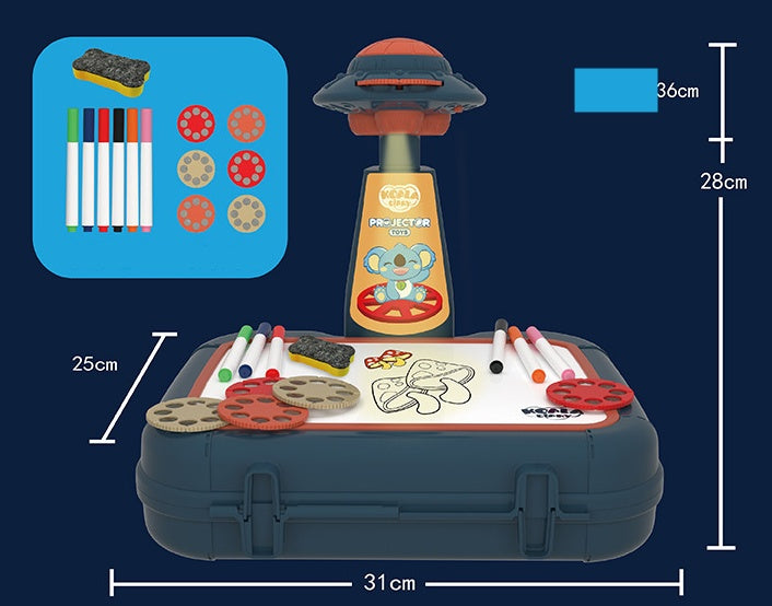 Children's  Drawing Machine Projection Suitcase