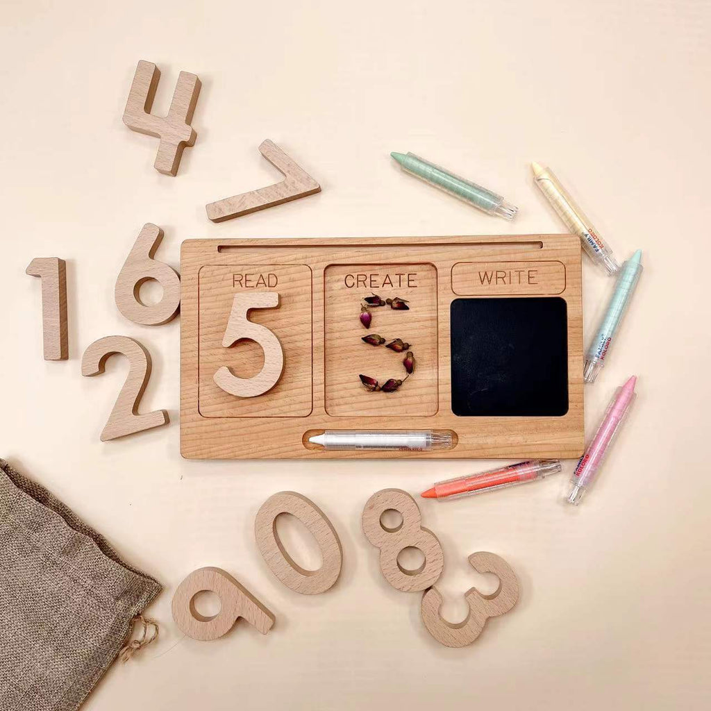 Learning Handwriting Board Small Blackboard Numbers And Awareness Cards