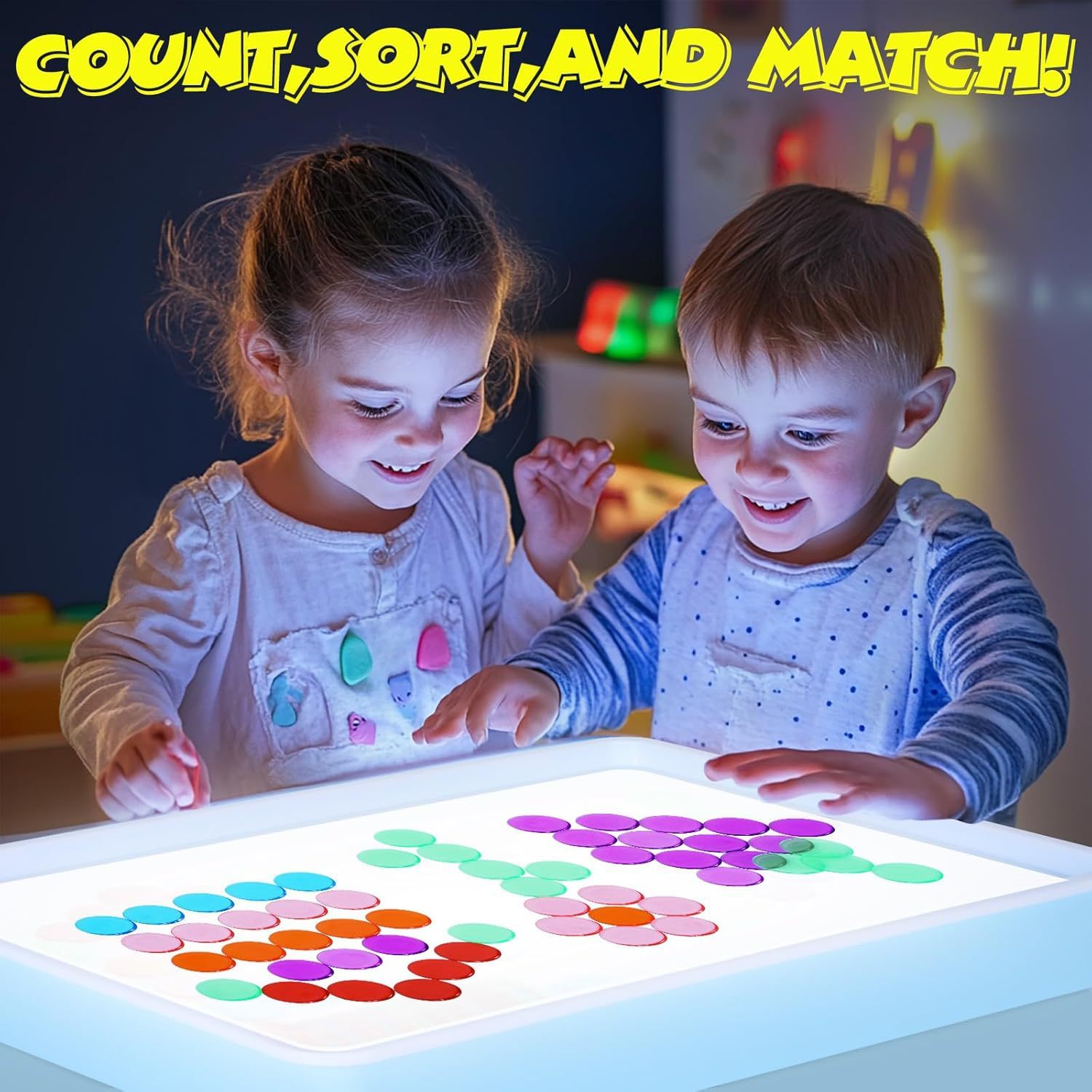 26 English Letters Photosensitive Table Preschool Education Toys