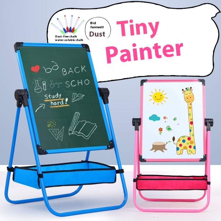 Children's Drawing Board Magnetic Double-face Liftable Blackboard