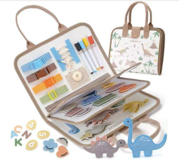 Felt Learning Board Early Childhood Education Toys Dressing Practice Busy Board